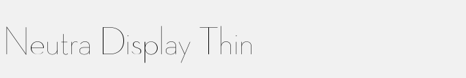 Neutra Display Thin