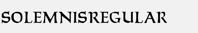 Solemnis-Regular