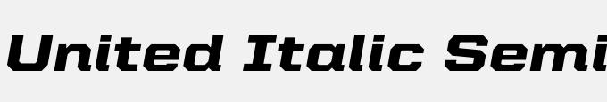 United Italic Semi Ext Black