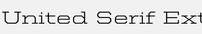 United Serif Ext Light