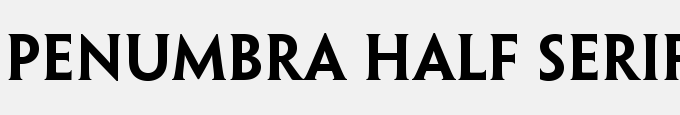 Penumbra Half Serif Std Semibold