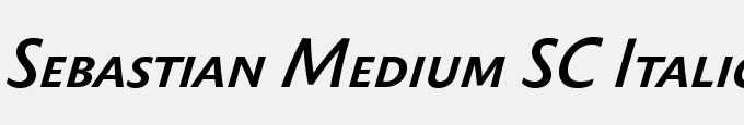 Sebastian Medium SC Italic