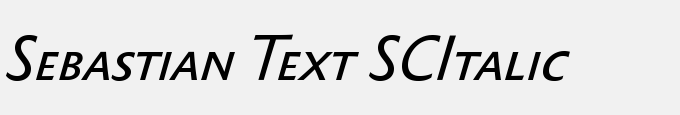 Sebastian Text SC Italic