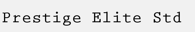 Prestige Elite Std Bold
