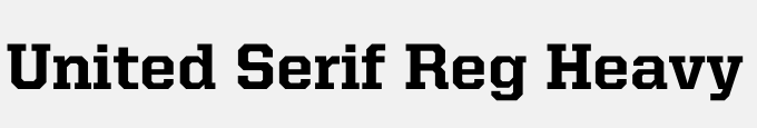 United Serif Reg Heavy