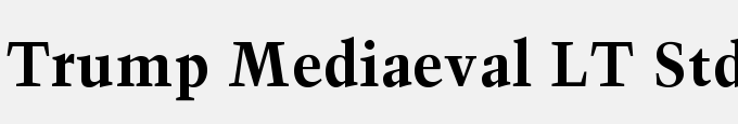 Trump Mediaeval LT Std Bold
