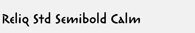 Reliq Std Semibold Calm