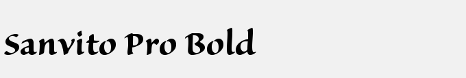 Sanvito Pro Bold