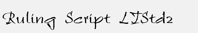 Ruling Script LT Std 2