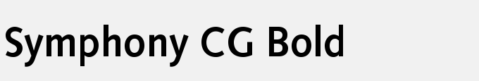 Symphony CG Bold