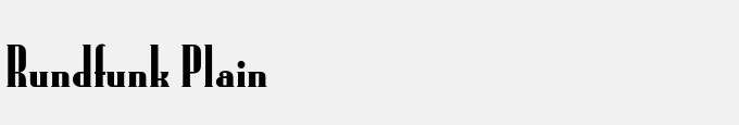 Rundfunk Plain