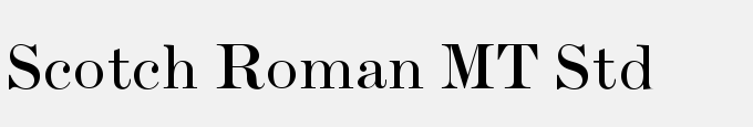 Scotch Roman MT Std