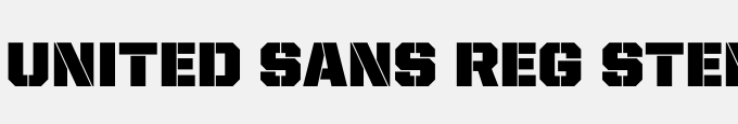 United Sans Reg Stencil