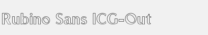 Rubino Sans ICG-Out