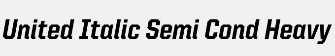 United Italic Semi Cond Heavy