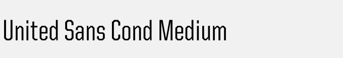 United Sans Cond Medium