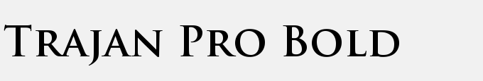 Trajan Pro Bold
