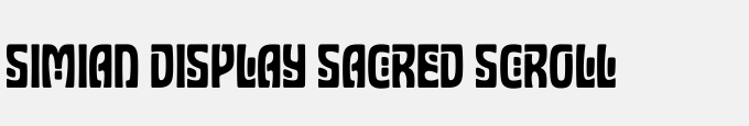 Simian Display Sacred Scroll