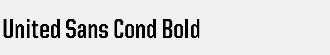 United Sans Cond Bold