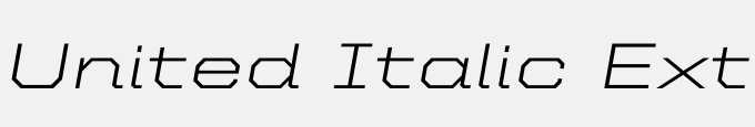 United Italic Ext Light