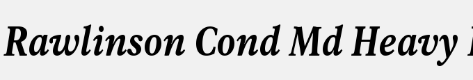Rawlinson Cond Md Heavy Italic