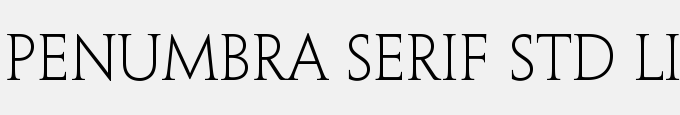 Penumbra Serif Std Light
