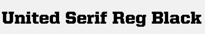 United Serif Reg Black