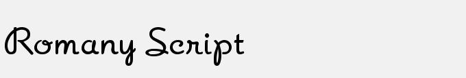 Romany Script