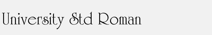 University Std Roman