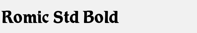 Romic Std Bold