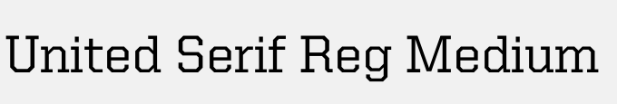 United Serif Reg Medium