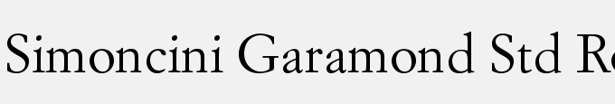 Simoncini Garamond Std Roman