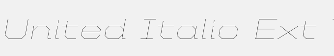 United Italic Ext Thin