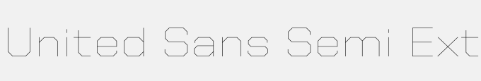 United Sans Semi Ext Thin