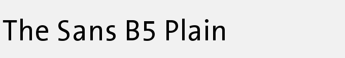 The Sans B5 Plain