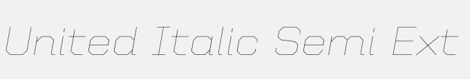 United Italic Semi Ext Thin