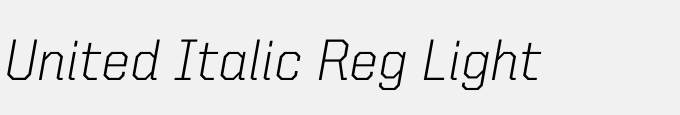 United Italic Reg Light