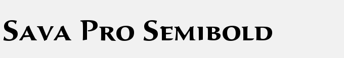 Sava Pro Semibold