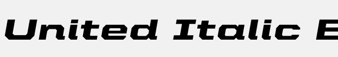 United Italic Ext Black