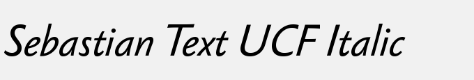 Sebastian Text UCF Italic