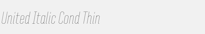 United Italic Cond Thin