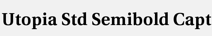 Utopia Std Semibold Caption