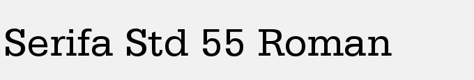 Serifa Std 55 Roman