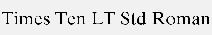 Times Ten LT Std Roman