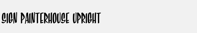 Sign Painter-House Upright