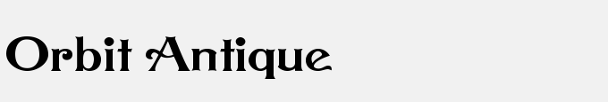 Orbit Antique-Regular