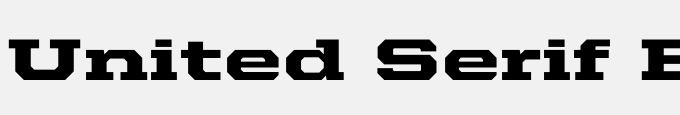 United Serif Ext Black
