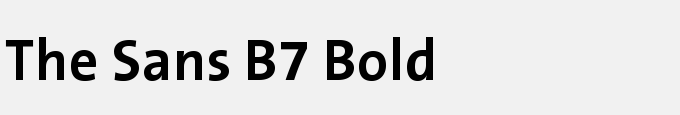 The Sans B7 Bold