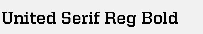 United Serif Reg Bold