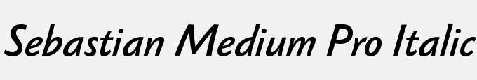 Sebastian Medium Pro Italic